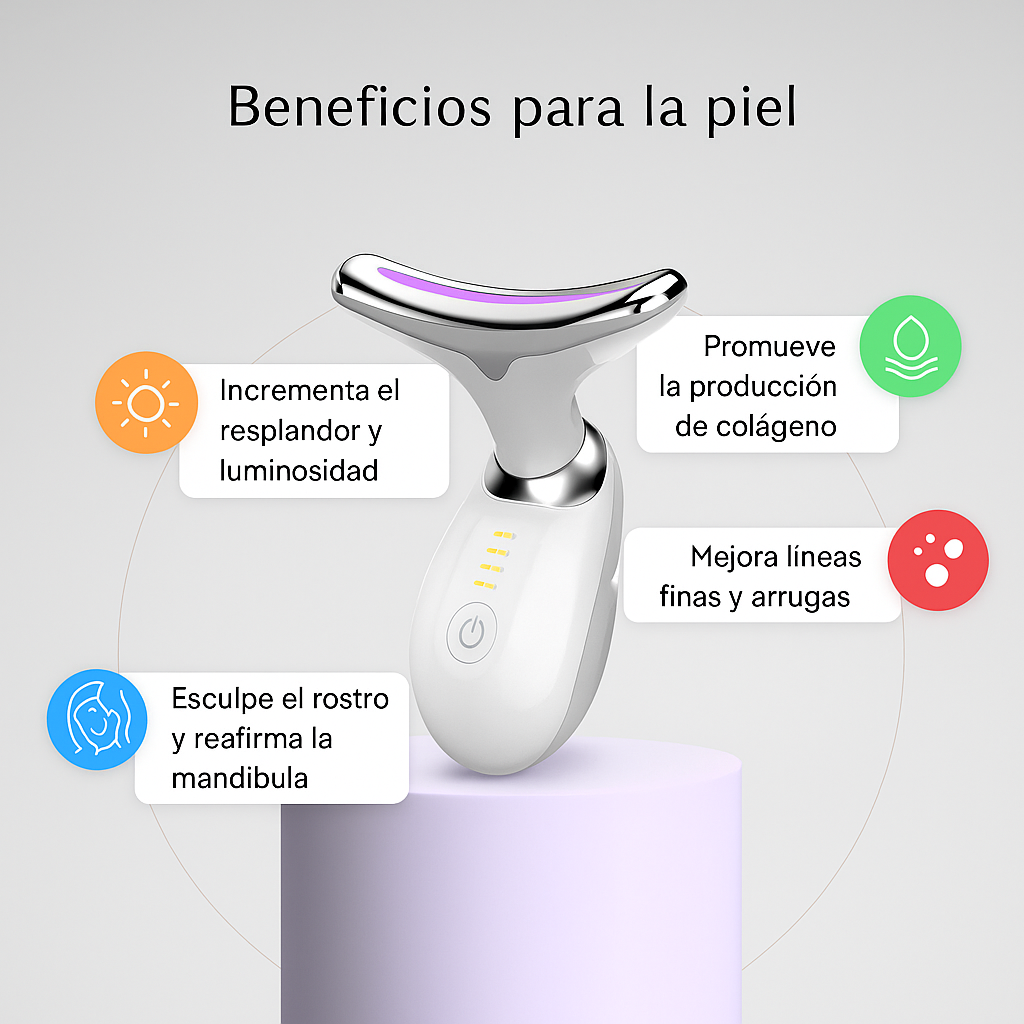 Masajeador facial antiarrugas LumiGlow™ Face Sculptor